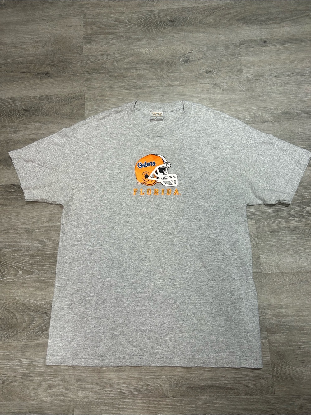 Vintage Florida Gators Football Helmet T Shirt Men's L Embroidered TCX